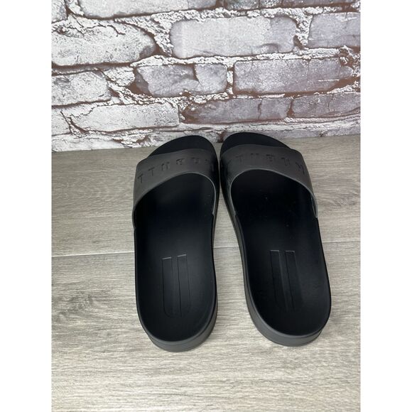 NoBull Black Rubber Casual Athletic Slides Sandals Men Sz 46EU/12M US Women 13.5 main image 9